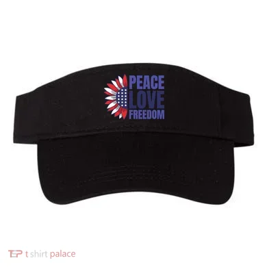 Peace Love Freedom Visor