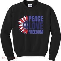 Peace Love Freedom Kids Sweatshirt thumb 0