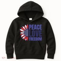 Peace Love Freedom Kids Hoodie thumb 0