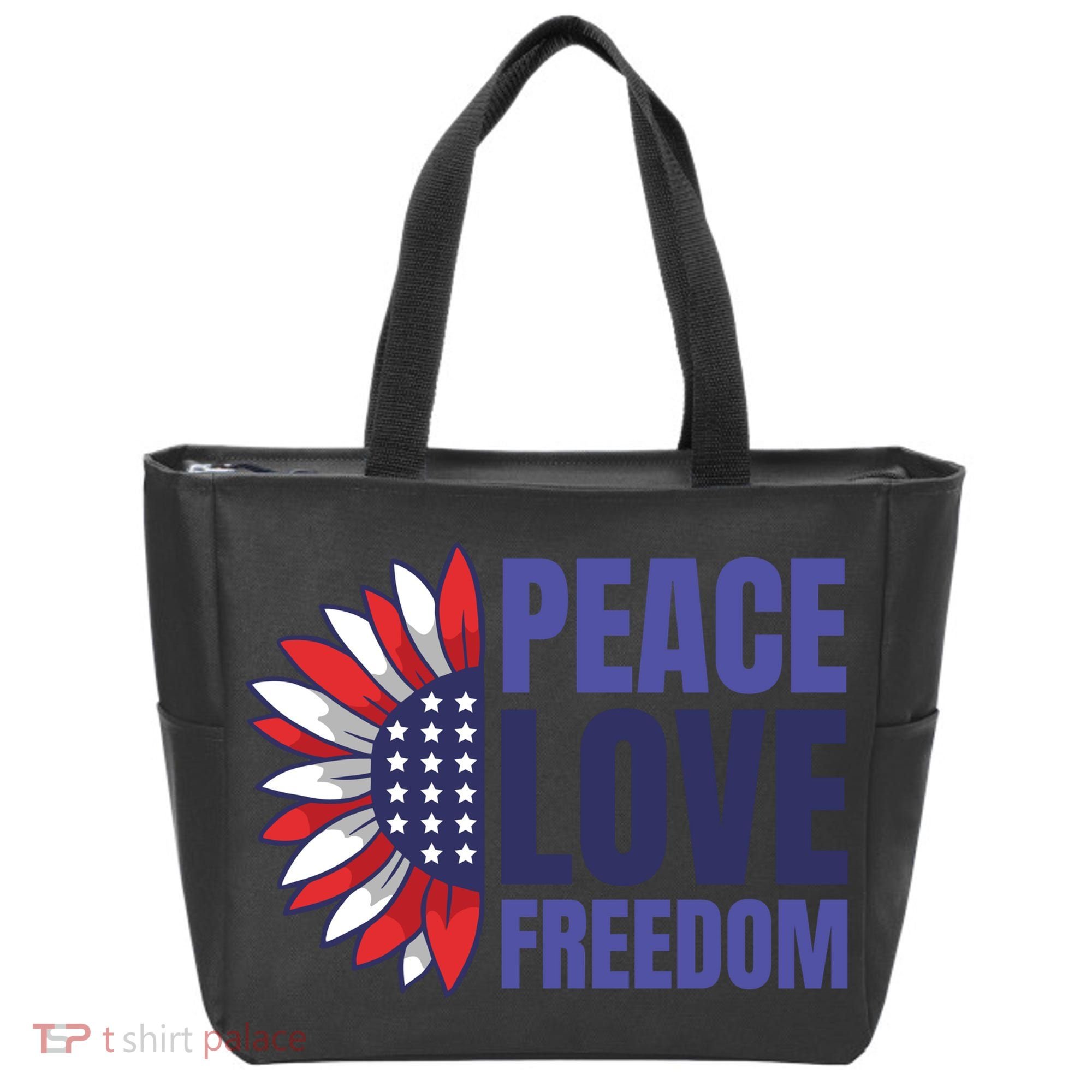 Peace Love Freedom Tote Bag