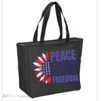Peace Love Freedom Tote Bag thumb 2