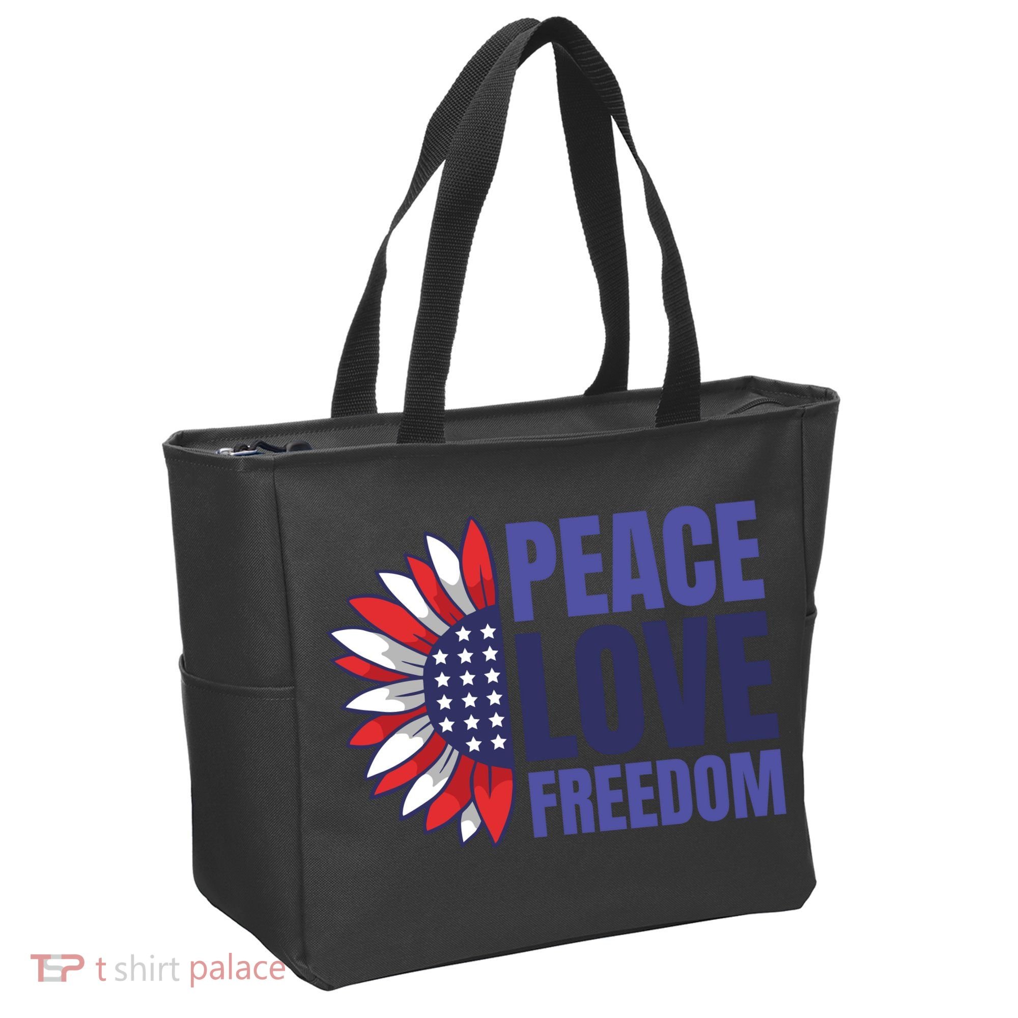 Peace Love Freedom Tote Bag