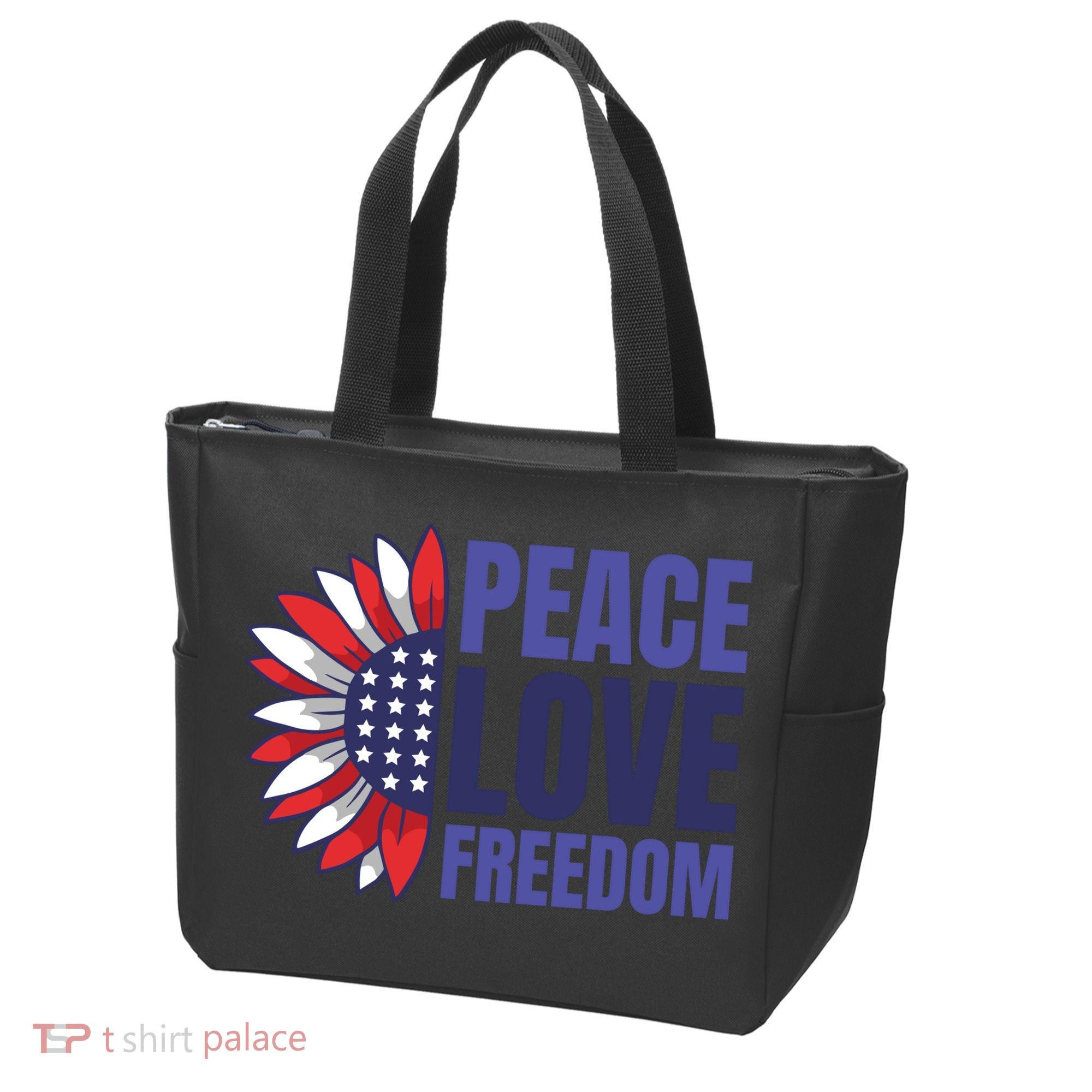 Peace Love Freedom Tote Bag