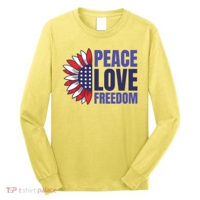 Peace Love Freedom Long Sleeve Shirt