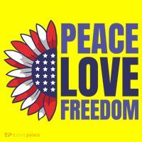 Peace Love Freedom Baby Bodysuit thumb 2