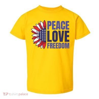 Peace Love Freedom Toddler T-Shirt