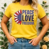 Peace Love Freedom Women's T-Shirt thumb 2
