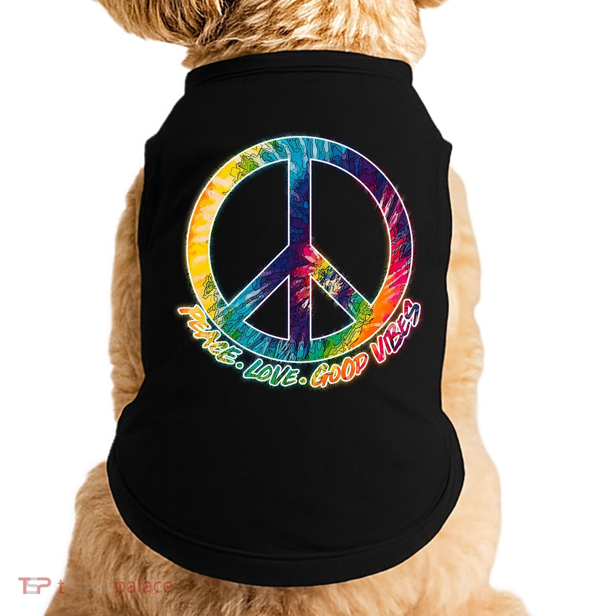 Peace Love Good Vibes Doggie Tank