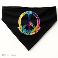 Peace Love Good Vibes USA-Made Doggie Bandana thumb 0