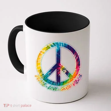 Peace Love Good Vibes Coffee Mug