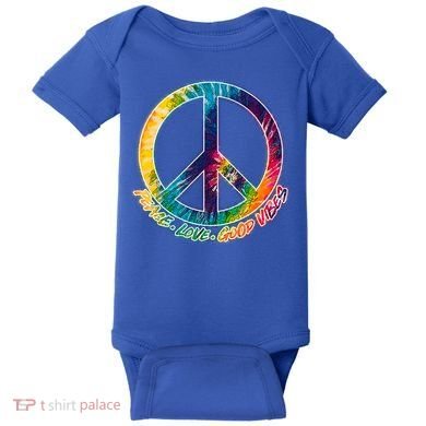 Peace Love Good Vibes Baby Bodysuit