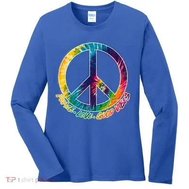 Peace Love Good Vibes Women's Long Sleeve Shirt