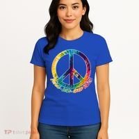 Peace Love Good Vibes Women's T-Shirt thumb 4