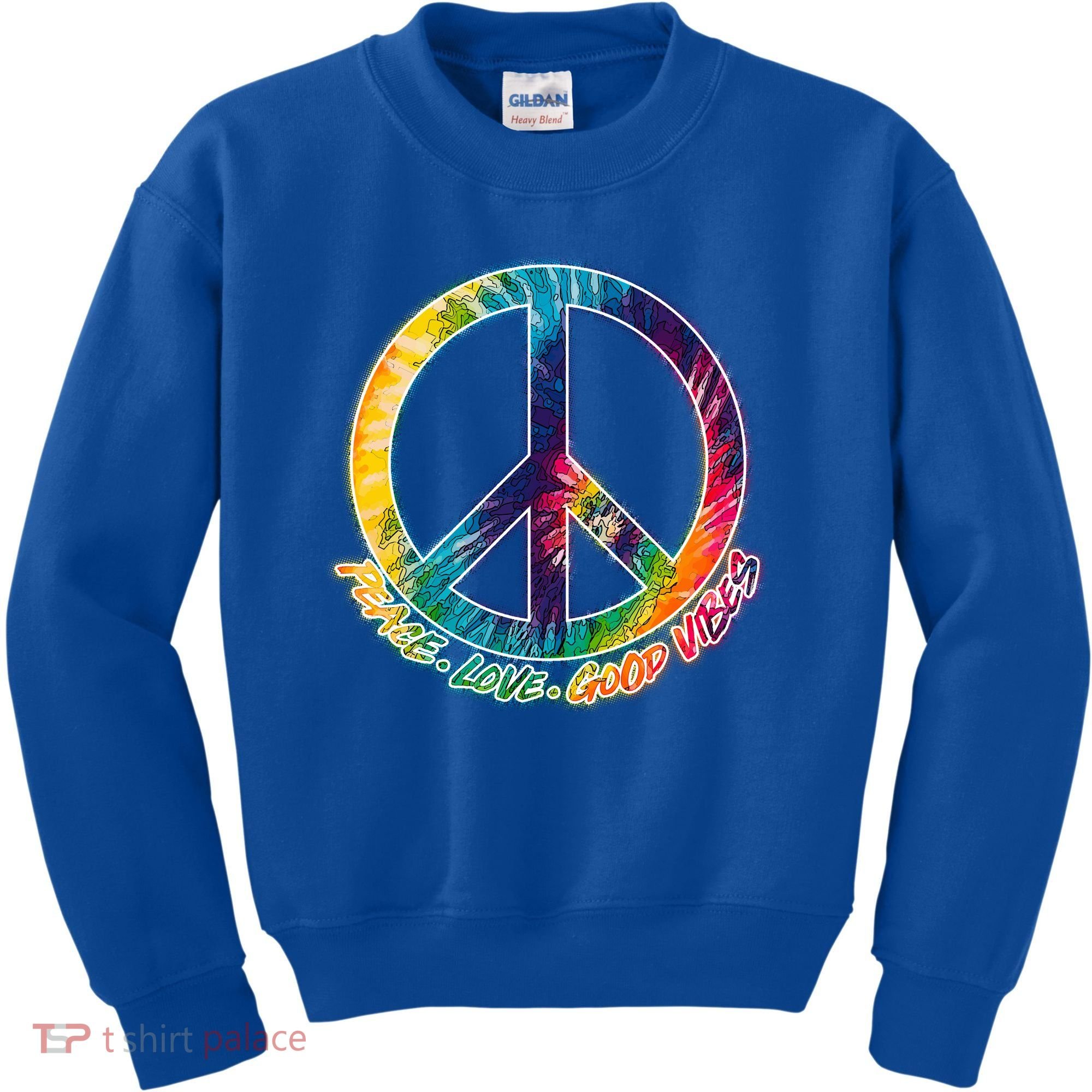 Peace Love Good Vibes Kids Sweatshirt