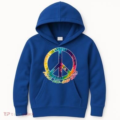 Peace Love Good Vibes Kids Hoodie
