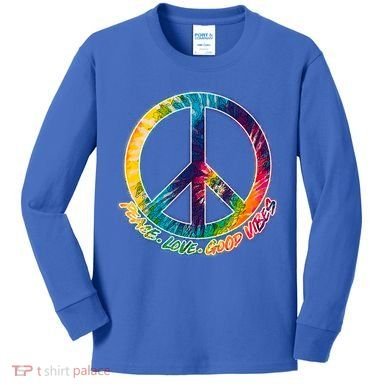 Peace Love Good Vibes Kids Long Sleeve Shirt