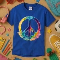 Peace Love Good Vibes Kids T-Shirt thumb 3