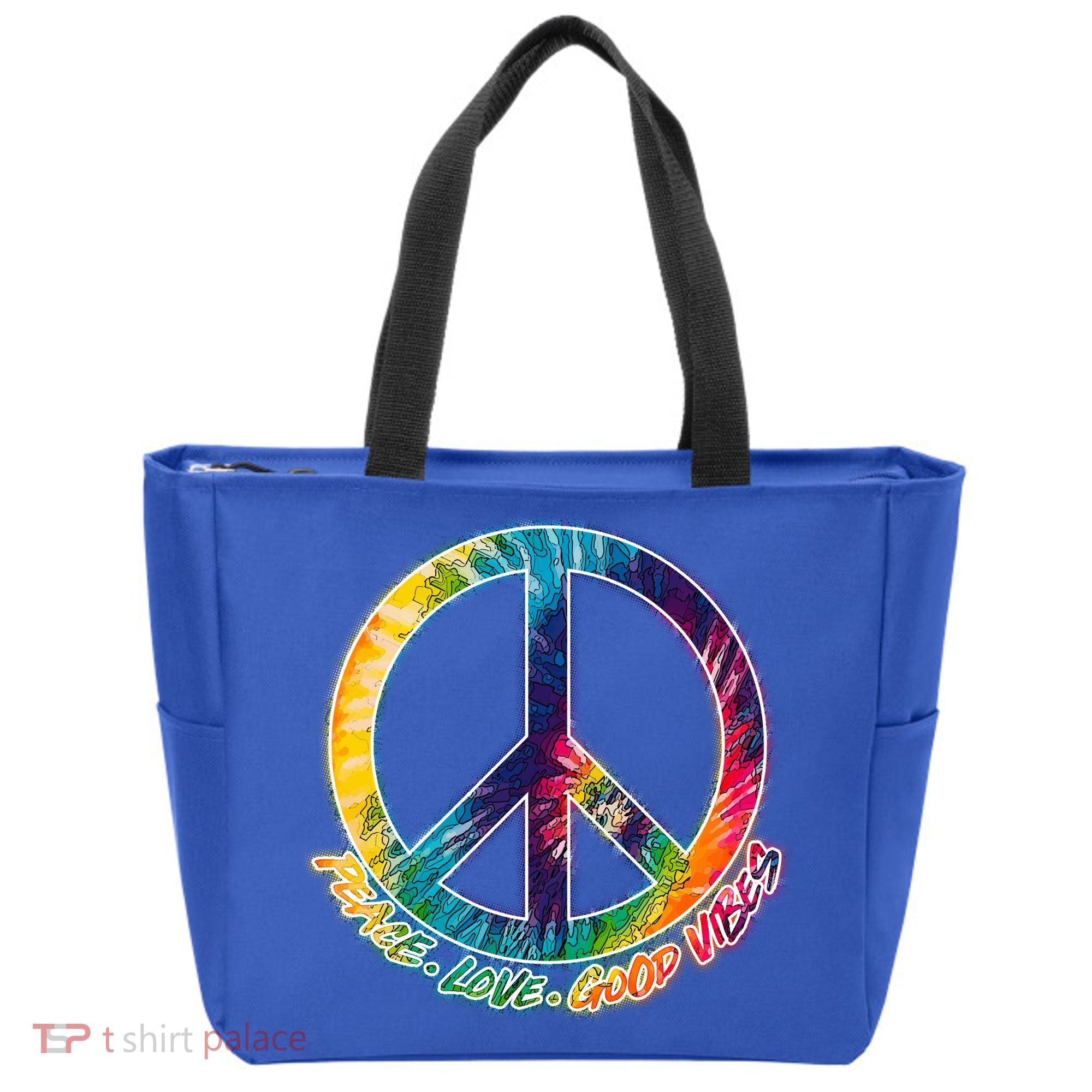 Peace Love Good Vibes Tote Bag