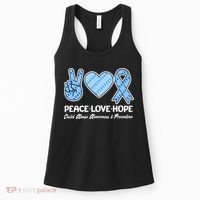 Peace Love Hope Child Abuse Awareness and Prevention Women's Tank Top thumb 0