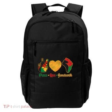 Peace Love Juneteenth June 19 1865 Backpack
