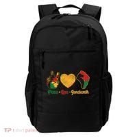 Peace Love Juneteenth June 19 1865 Backpack thumb 0
