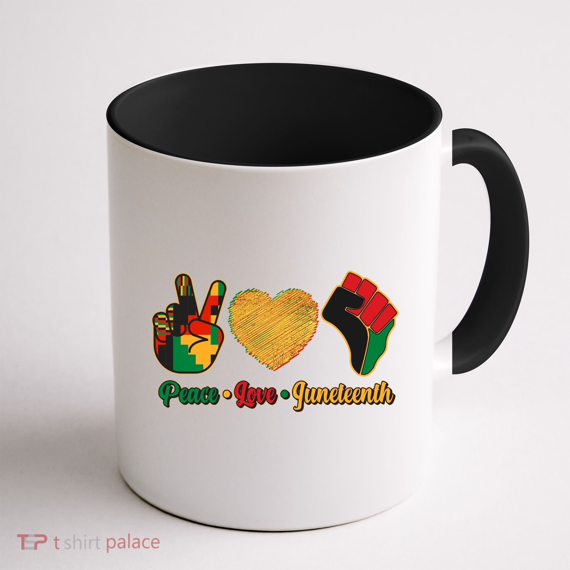 Peace Love Juneteenth June 19 1865 Coffee Mug
