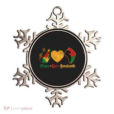 Peace Love Juneteenth June 19 1865 Ornament