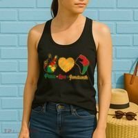 Peace Love Juneteenth June 19 1865 Women's Tank Top thumb 2