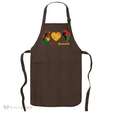 Peace Love Juneteenth June 19 1865 Apron