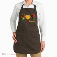 Peace Love Juneteenth June 19 1865 Apron thumb 2