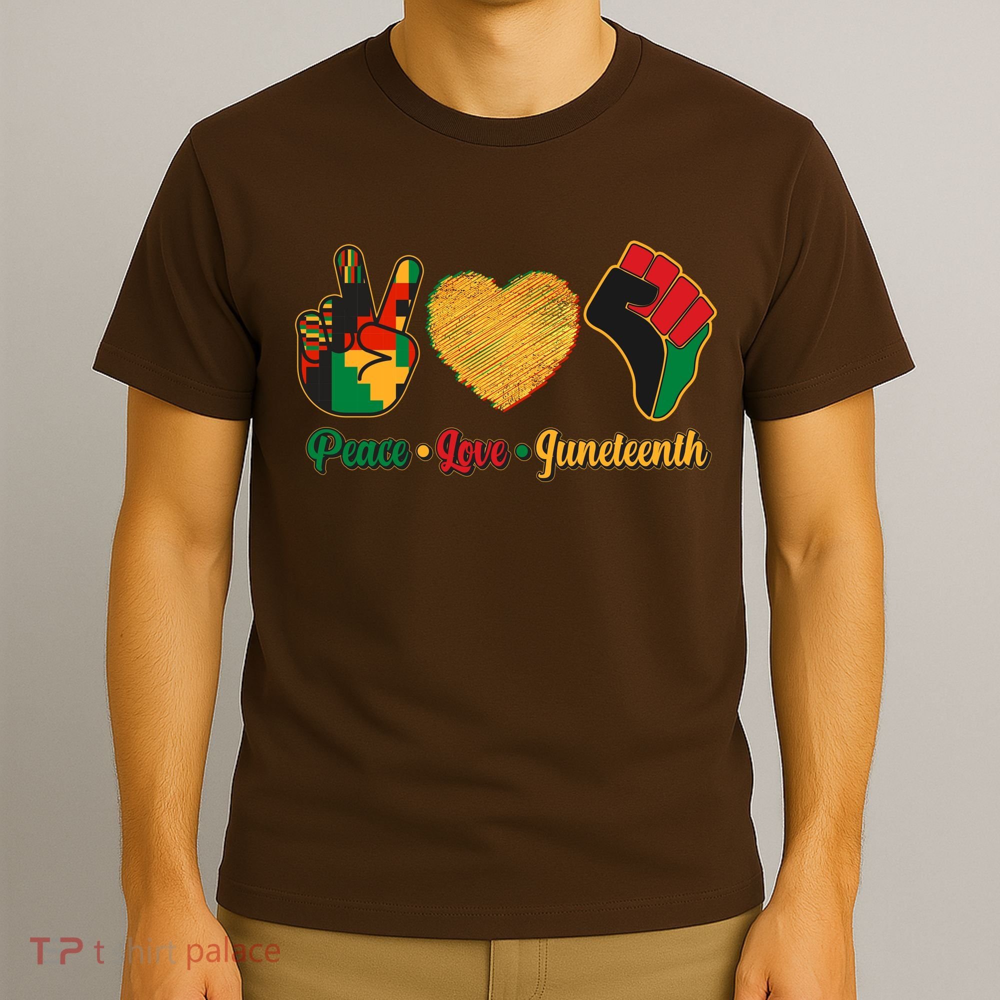 Peace Love Juneteenth June 19 1865 T-Shirt