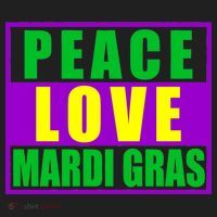 Peace Love Mardi Gras New Orleans Hat thumb 2
