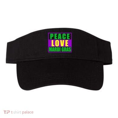 Peace Love Mardi Gras New Orleans Visor