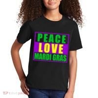 Peace Love Mardi Gras New Orleans Kids T-Shirt thumb 2