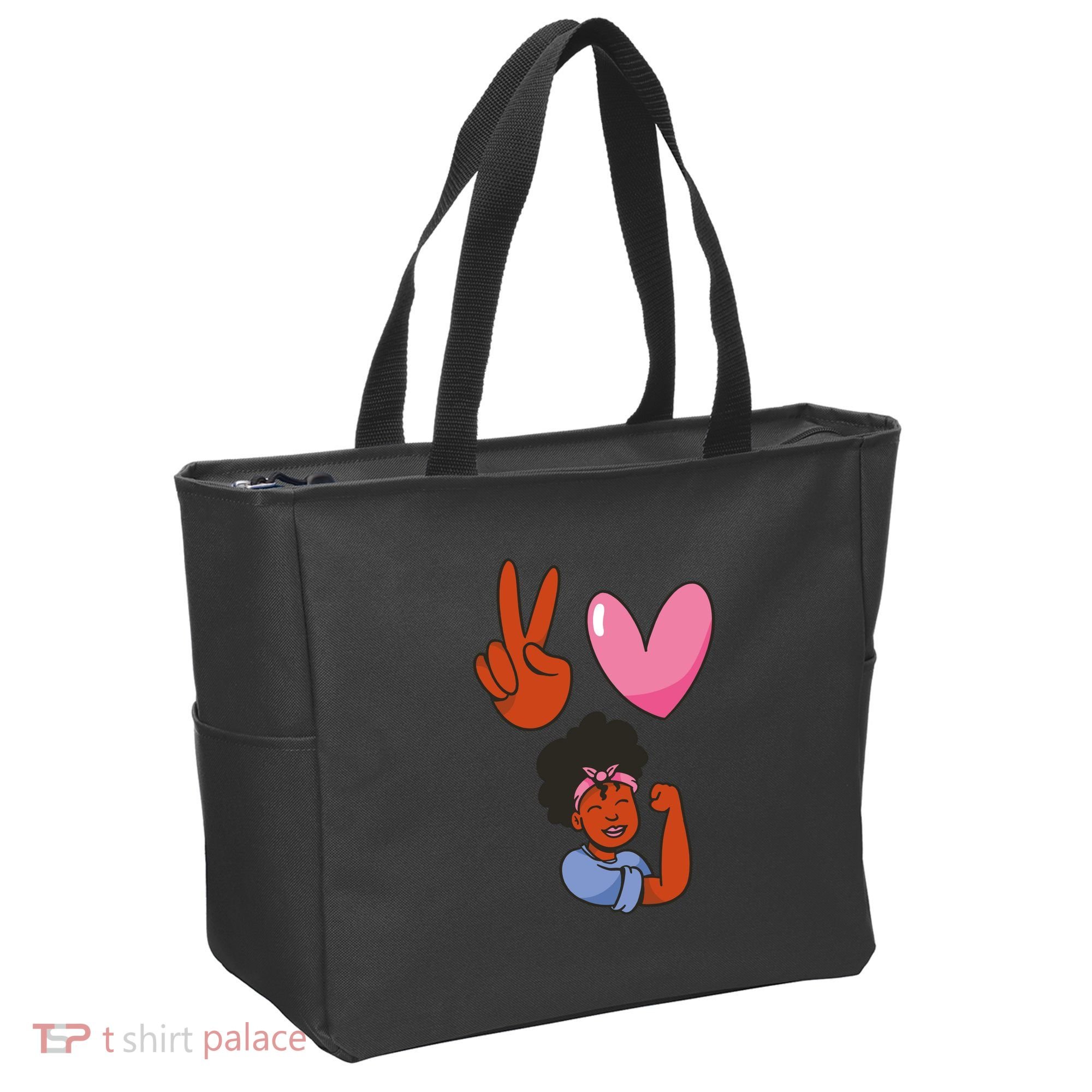 Peace Love Melanin Tote Bag