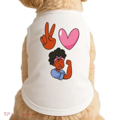 Peace Love Melanin Doggie Tank