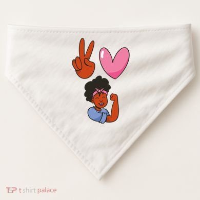 Peace Love Melanin USA-Made Doggie Bandana