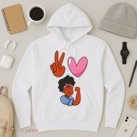 Peace Love Melanin Hoodie thumb 3