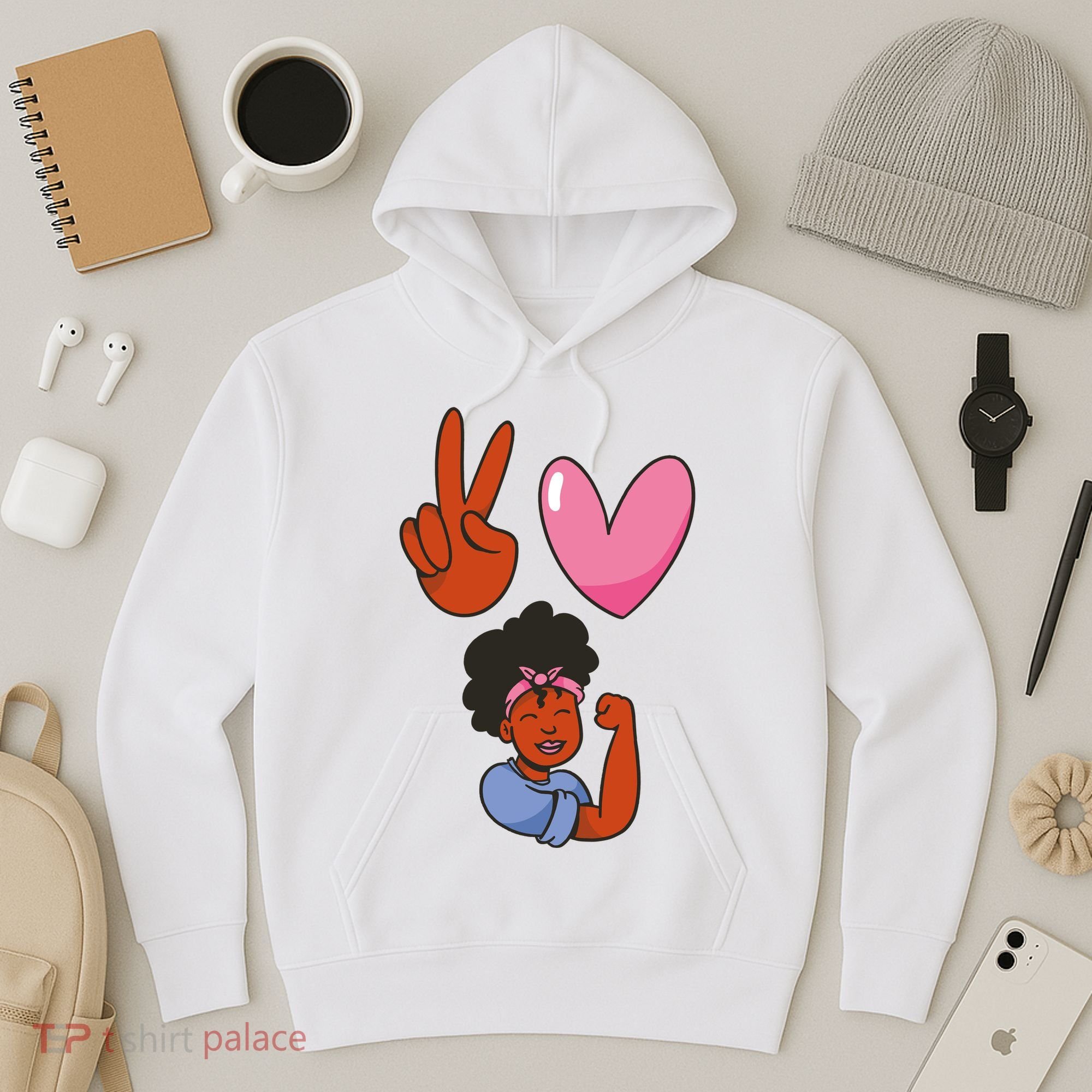 Peace Love Melanin Hoodie