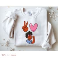 Peace Love Melanin Sweatshirt thumb 2