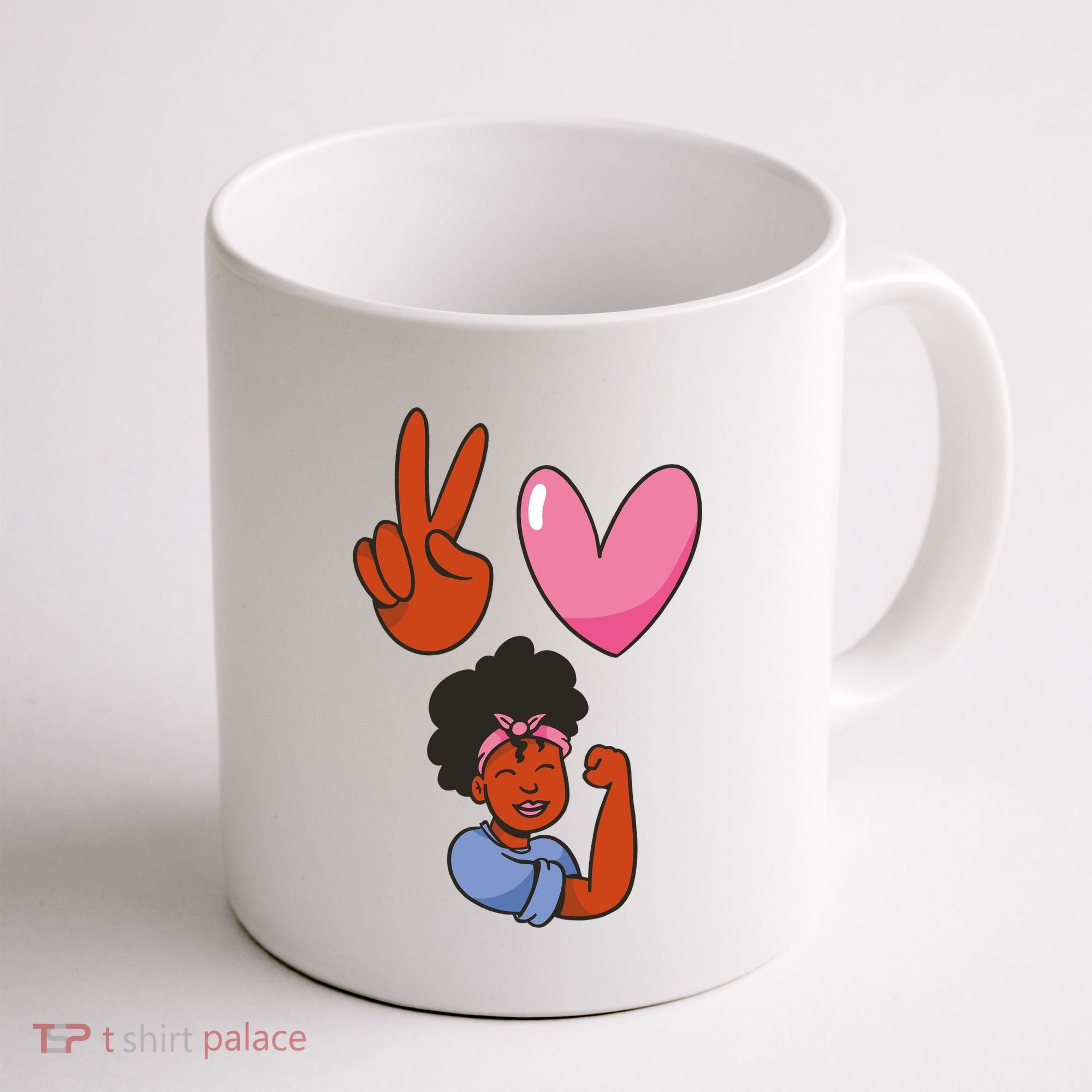 Peace Love Melanin Coffee Mug