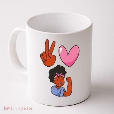 Peace Love Melanin Coffee Mug