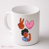 Peace Love Melanin Coffee Mug thumb 0