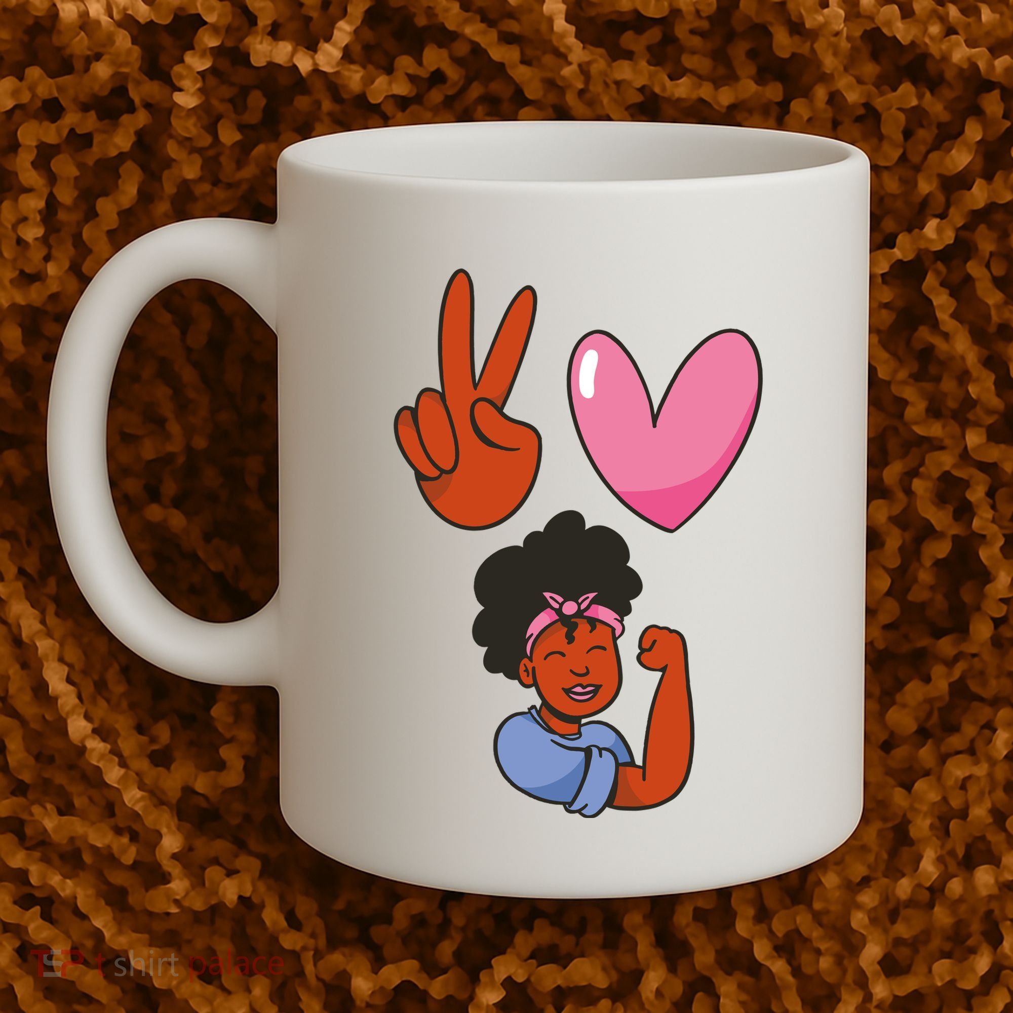 Peace Love Melanin Coffee Mug