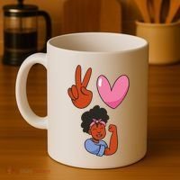 Peace Love Melanin Coffee Mug thumb 4
