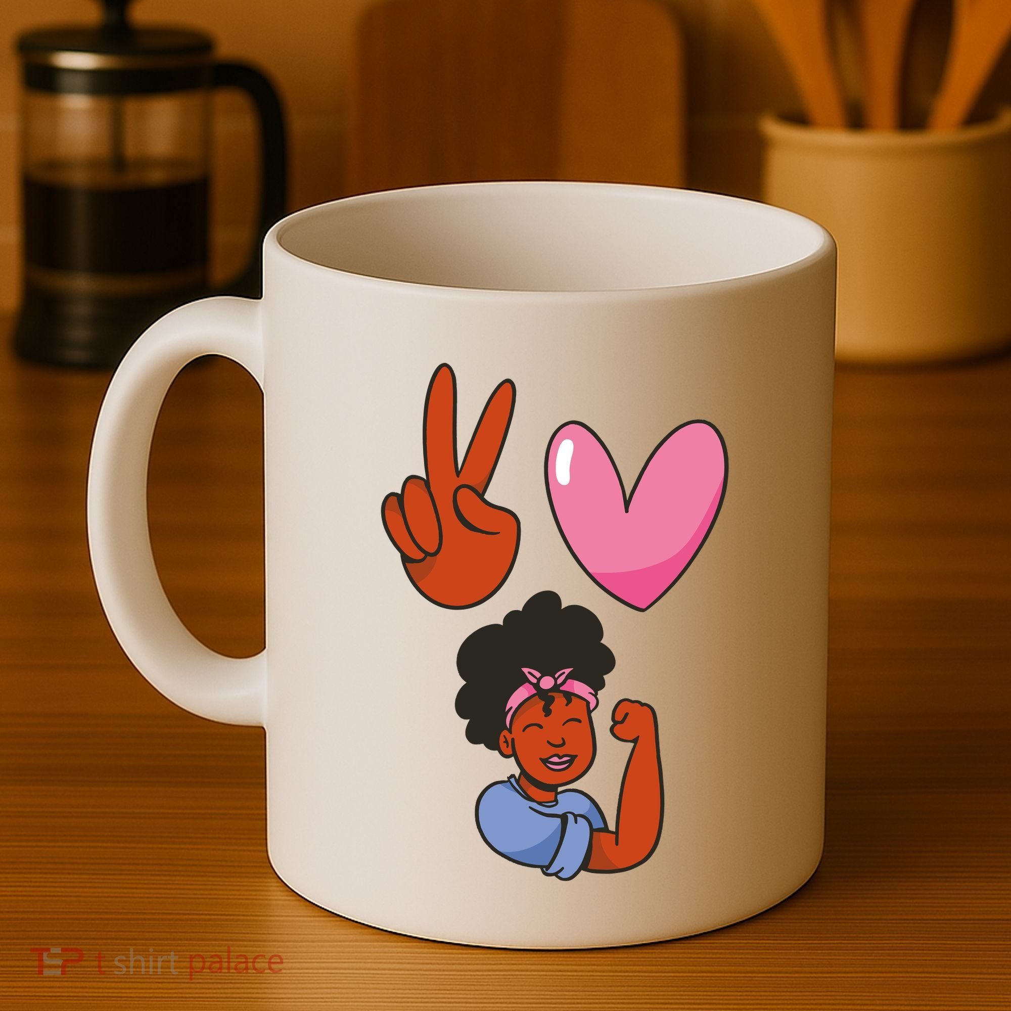 Peace Love Melanin Coffee Mug