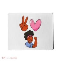 Peace Love Melanin Mousepad thumb 0