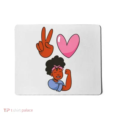 Peace Love Melanin Mousepad