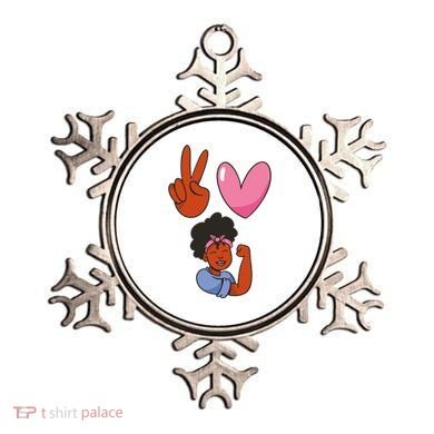 Peace Love Melanin Ornament