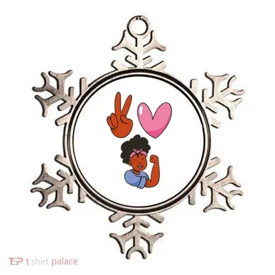 Peace Love Melanin Ornament